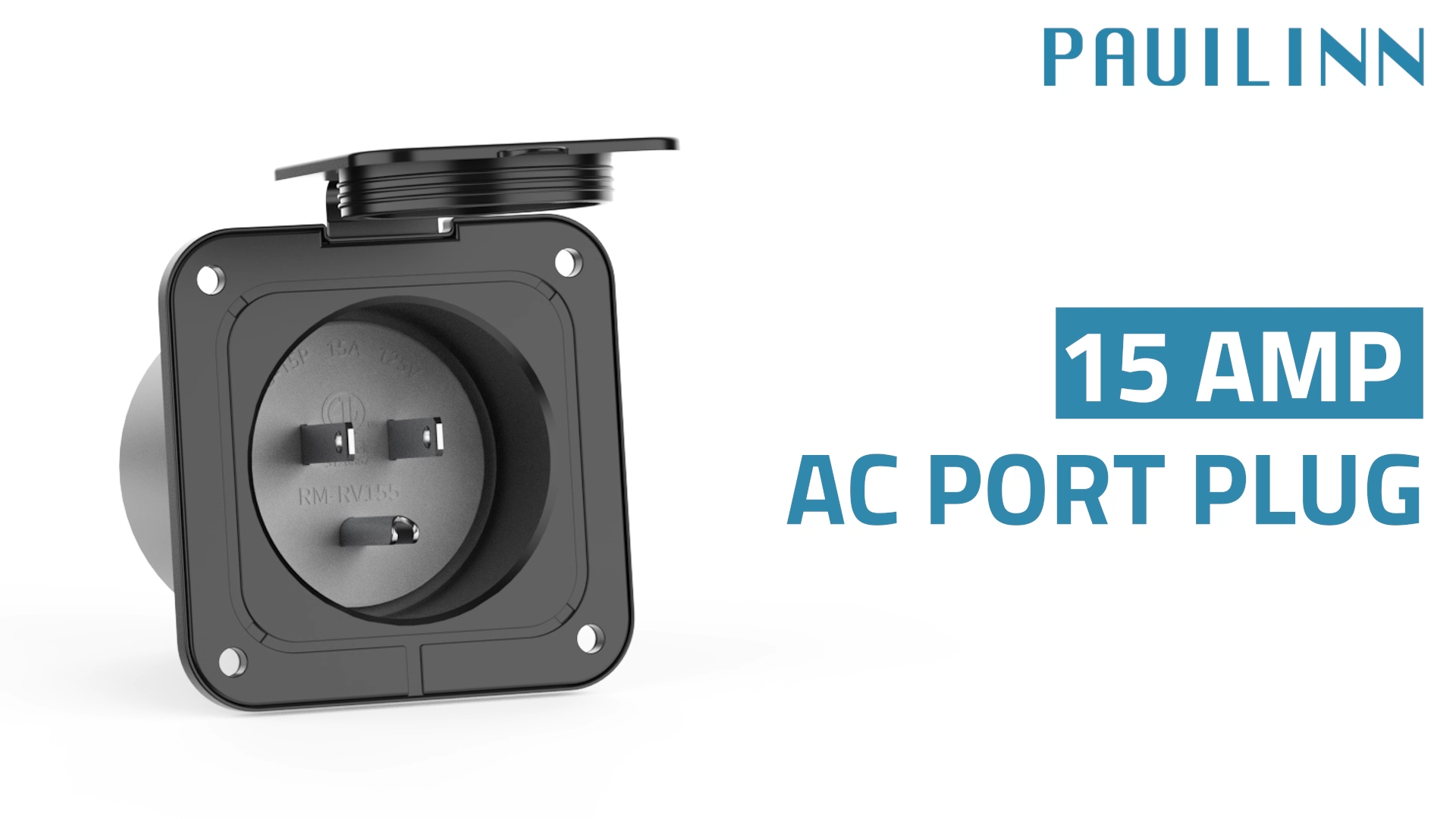 Amazon.com: PAULINN 15 Amp Flanged Inlet 125V, NEMA 5-15 RV Shore
